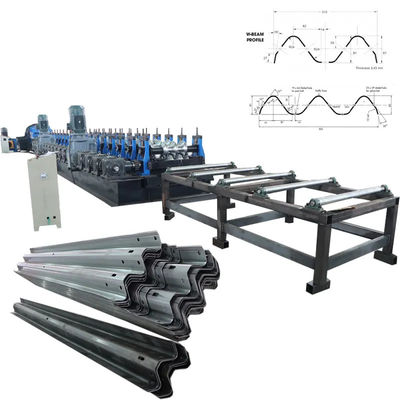 خرید 40# ماشین شکل دادن محافظ بزرگراه 1.0mm ~ 5.0mm ماشین شکل دادن رول Cnc online manufacture